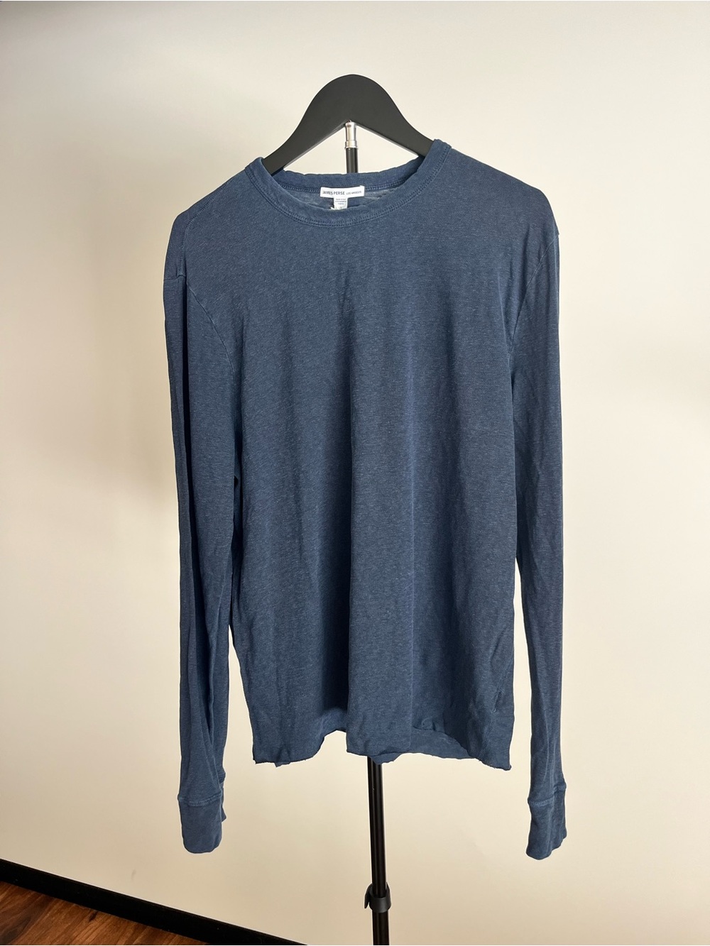 James Perse Indigo Long Sleeve Tee